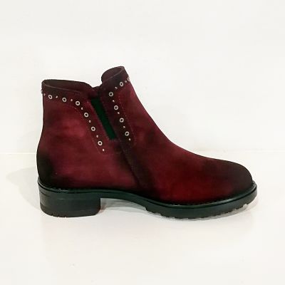 botas granates mujer