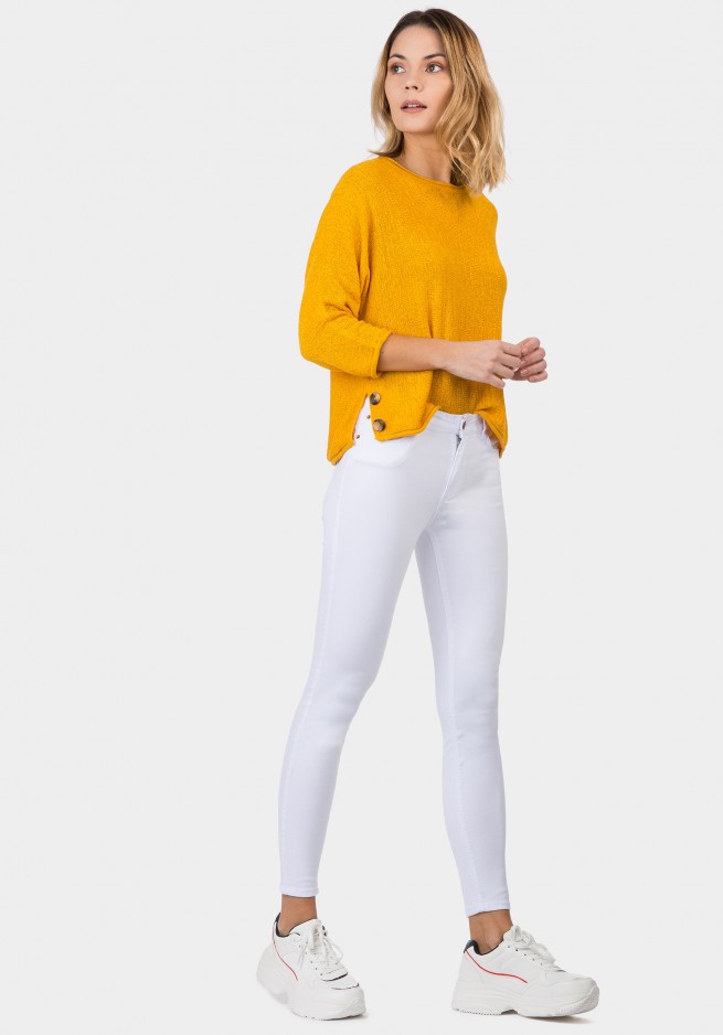 Pantalón Vaquero Blanco Mujer Tiffosi Jessie | ARPEL