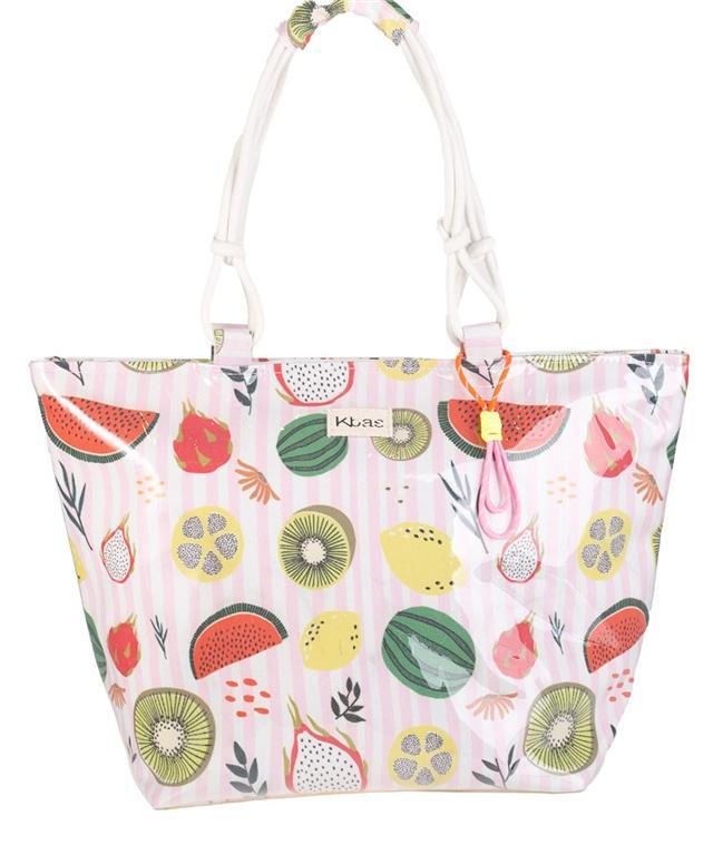 Bolsa playa plastificada kbas frutas