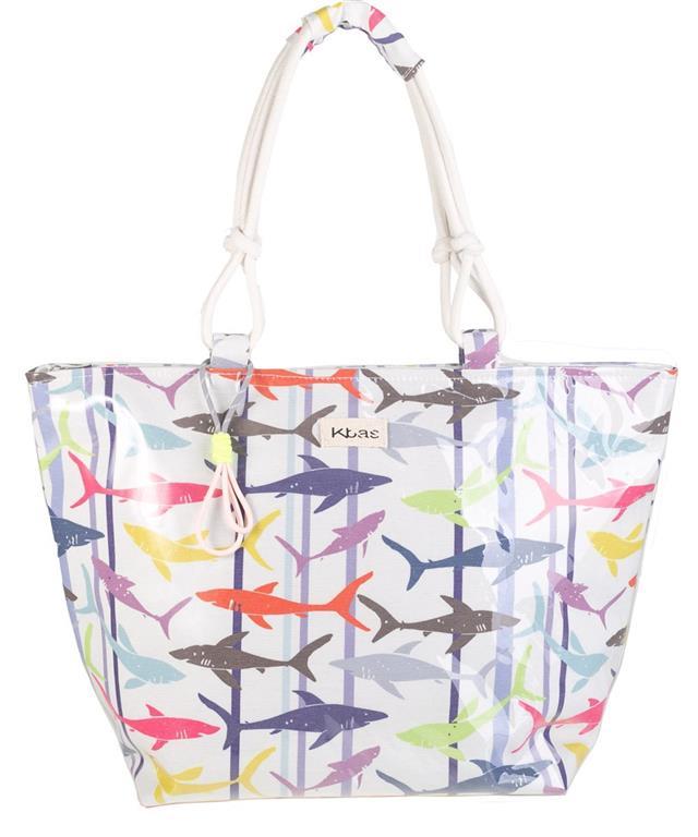 Bolsa playa plastificada Kbas tiburones