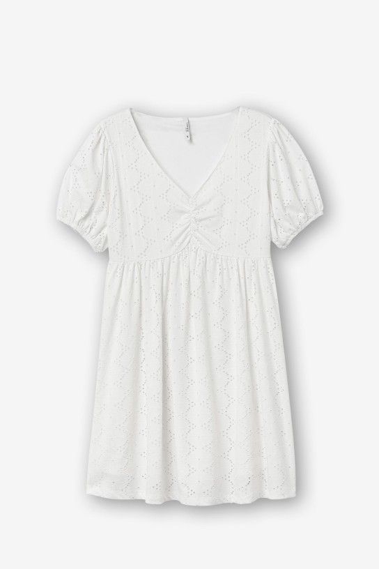 Vestido Tejido Ingles Tiffosi Jasmin blanco