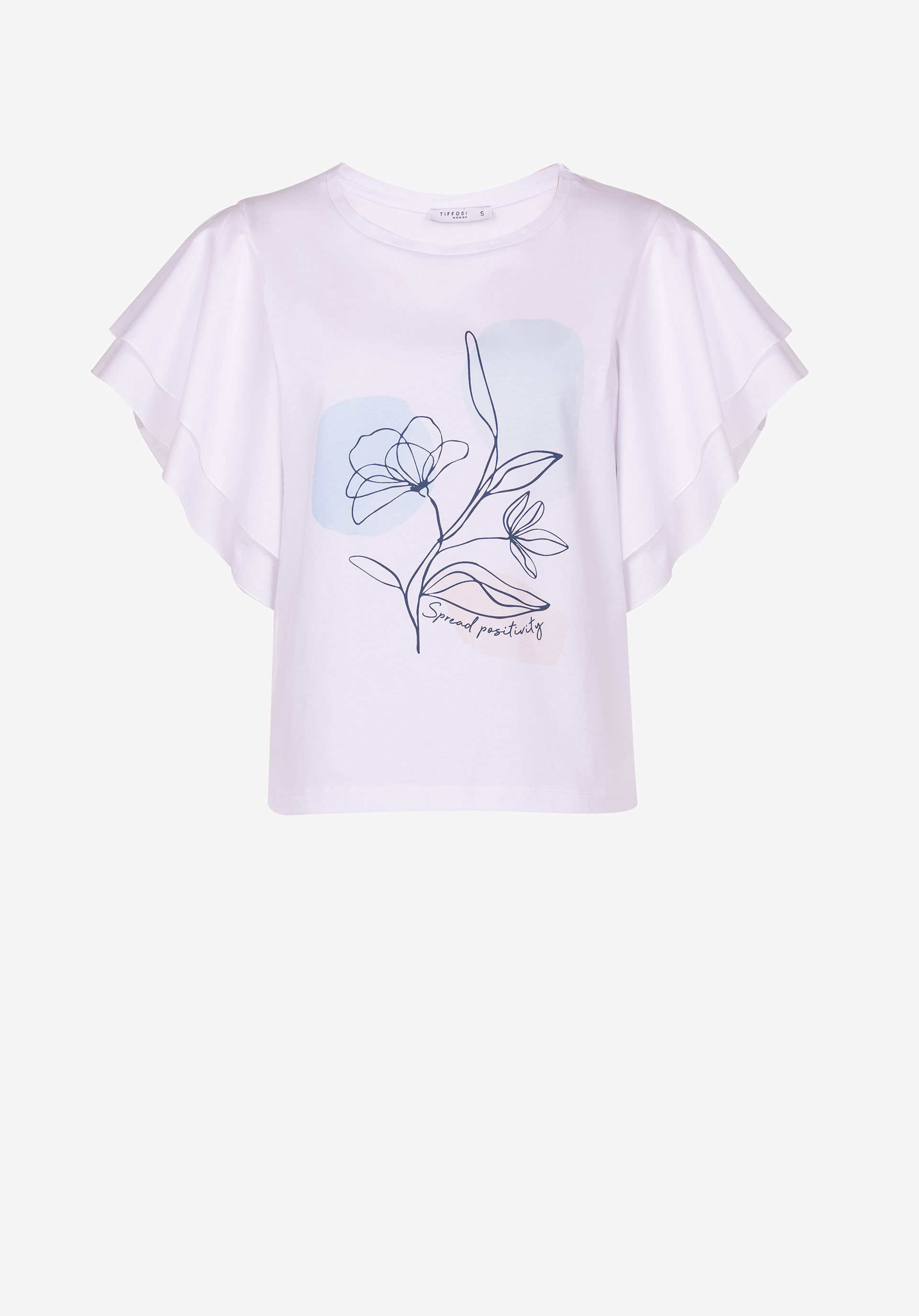 Camiseta Blanca Volantes Tiffosi Oasis_2