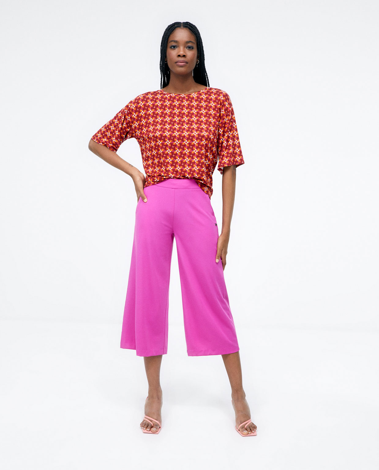 Pantalón culotte BAMA 514 Surkana Fuxia 