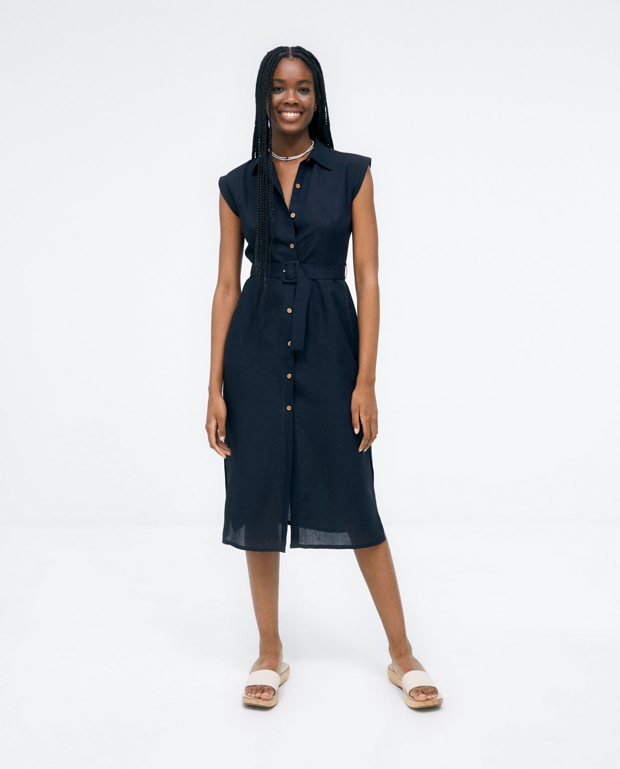 Vestido Surkana lino TISA 726 frontal