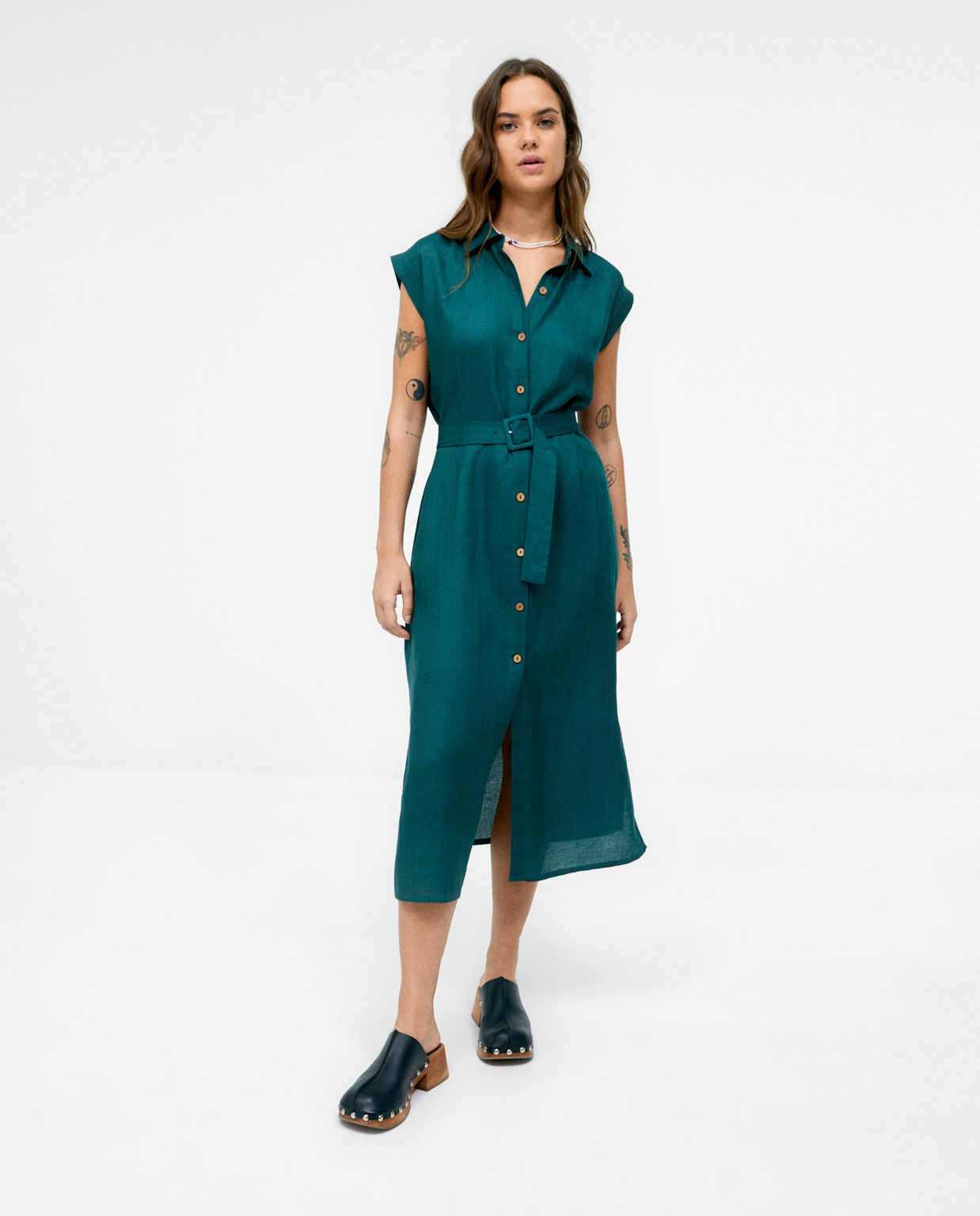 Vestido Surkana lino TISA 726 frontal