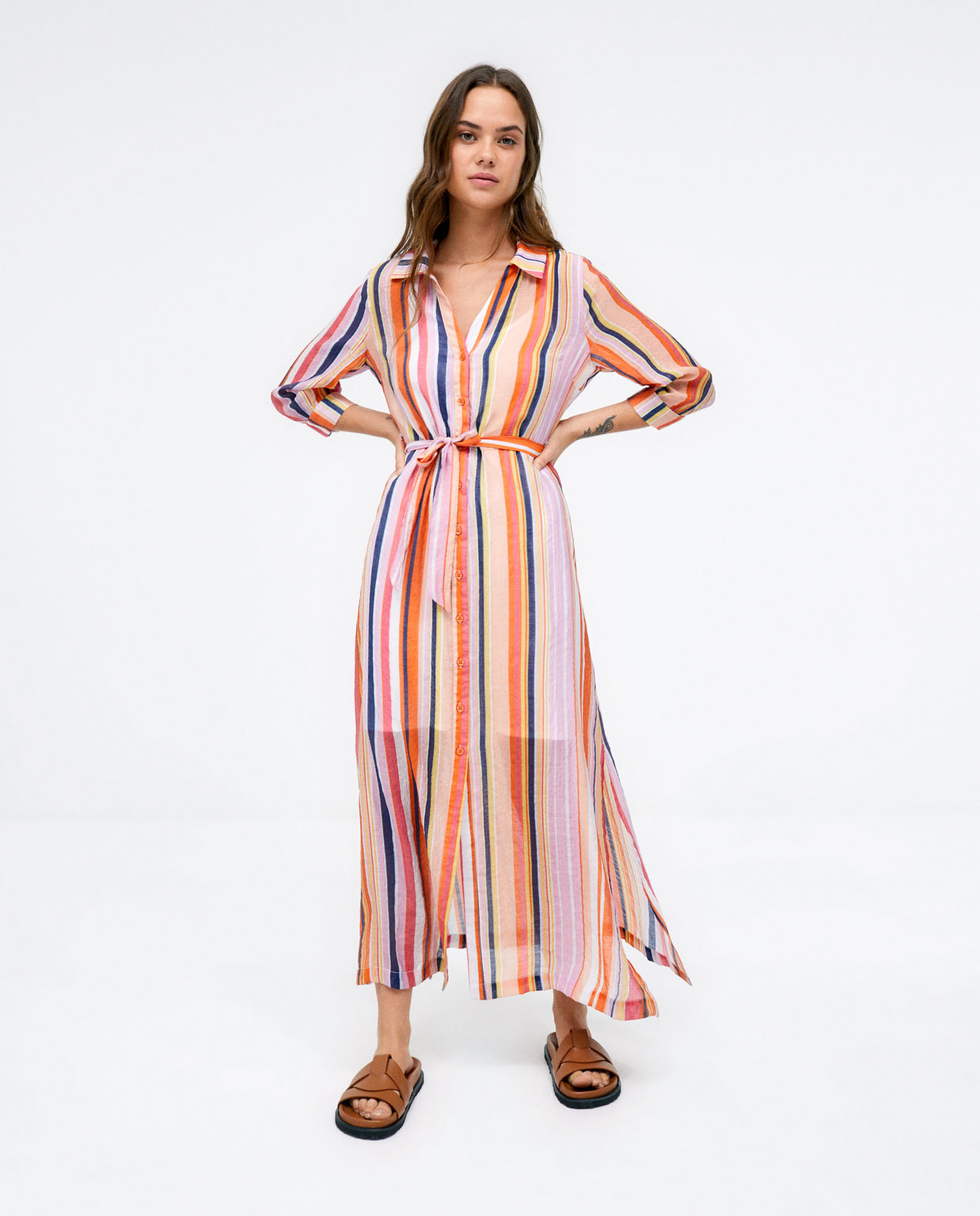 Vestido Surkana rayas FEDA 726 frontal