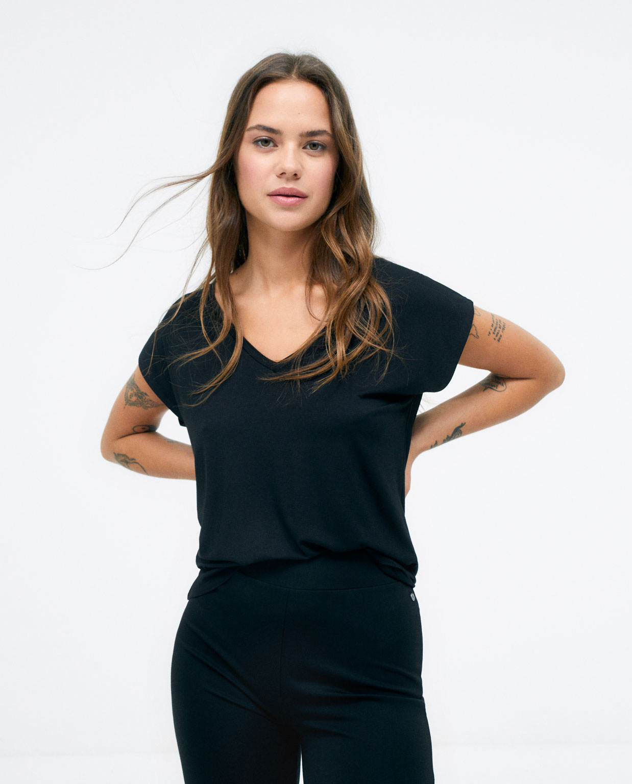 Camiseta basica pico Surkana TABU 013 frontal