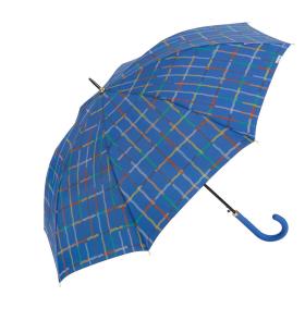 Paraguas Bisetti cuadros ondulados azul