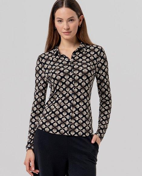 Camisa punto abanicos Surkana frontal