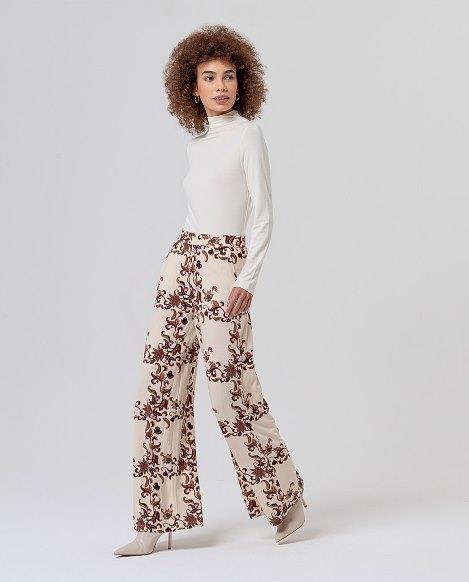 Pantalón punto estampado ramas y cardos Surkana Bupa 