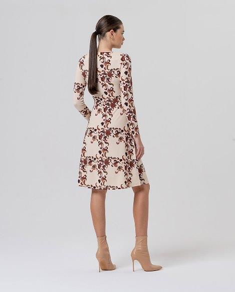 Vestido punto midi ramas y cardos Surkana Bupa  trasera