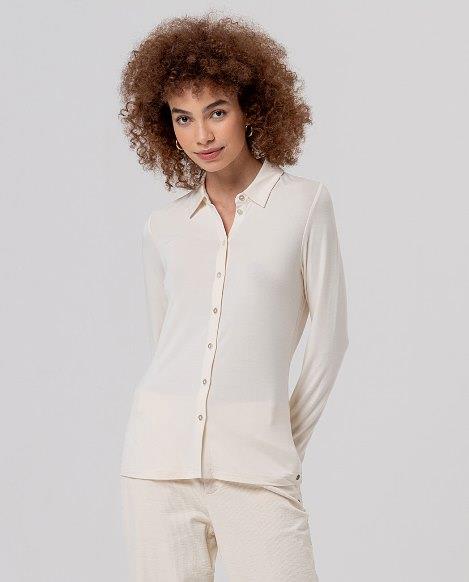 Camisa punto liso Surkana Baum crudo