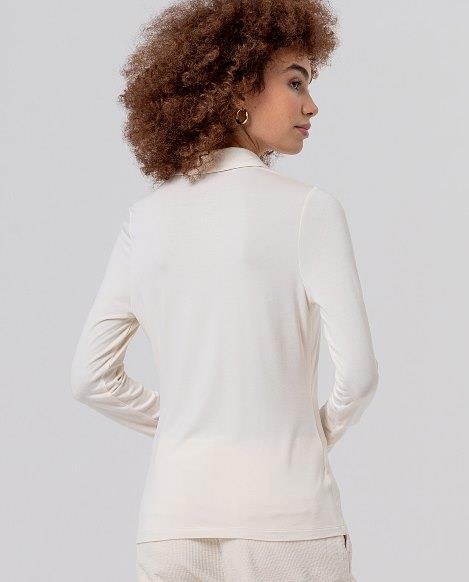 Camisa punto liso Surkana Baum crudo trasera