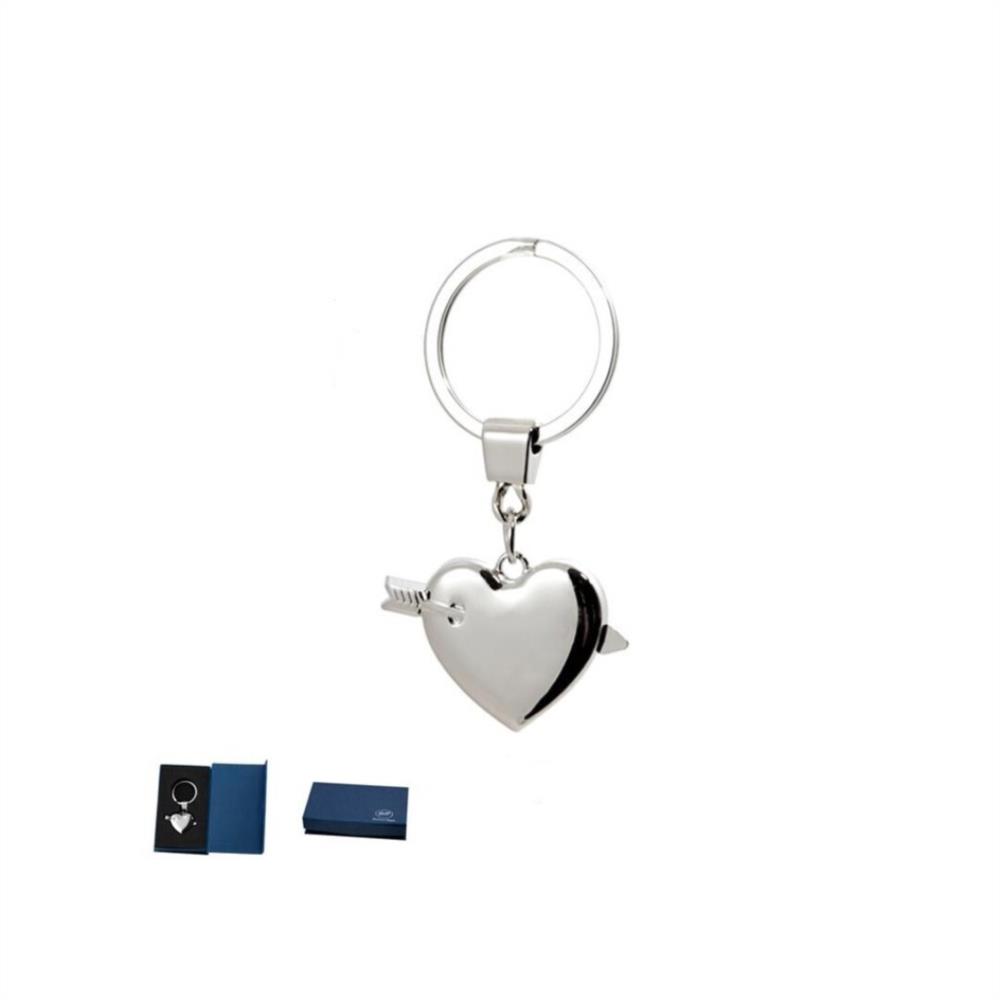 LLavero metal corazón con flecha 