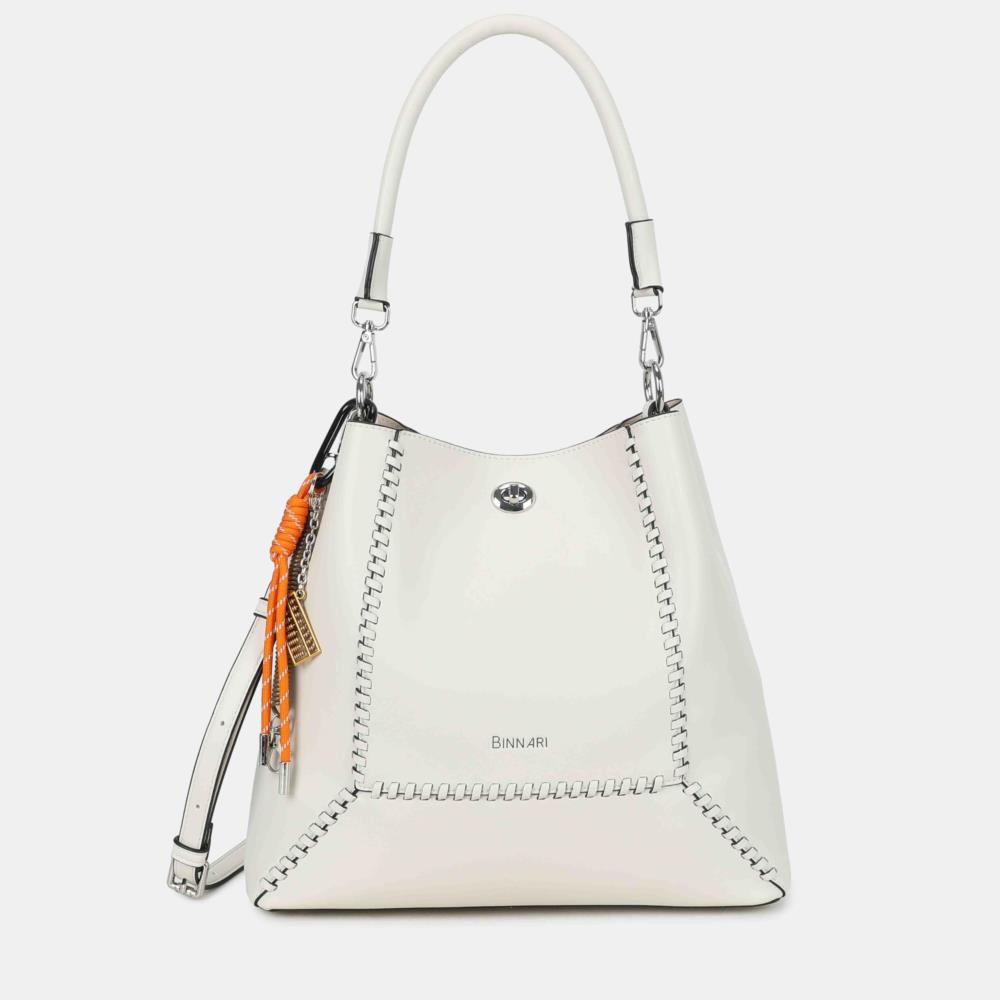 Bolso bandolera vertical pasadas Binnari Vega hielo