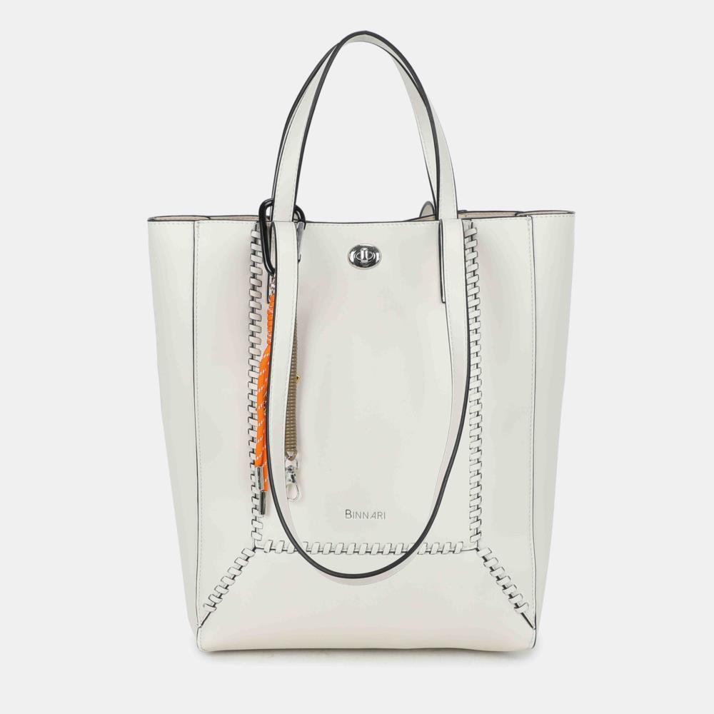 Bolso tote vertical pasadas Binnari Vega hielo