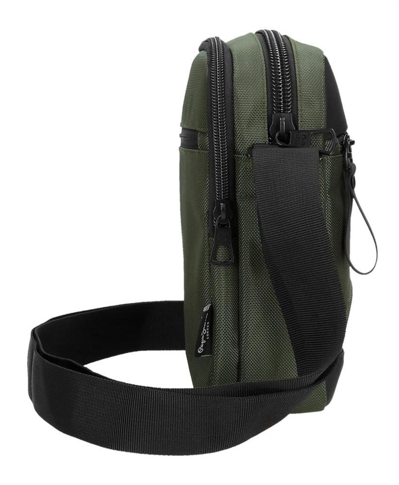 Bolso bandolera bicolor cordura Pepe Jeans lateral