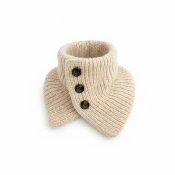 Cuello botones Surkana Cuso beige