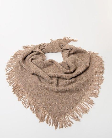 Pico con flecos Surkana Tika taupe 