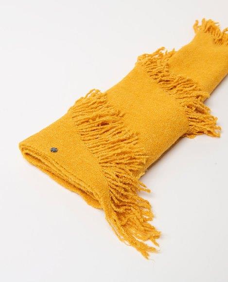 Pico con flecos Surkana Tika mostaza detalle