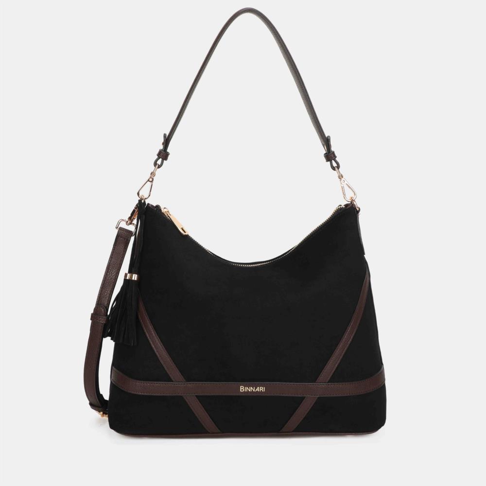 Bolso góndola Antelina cruzados Binnari Atlas 21231 negro