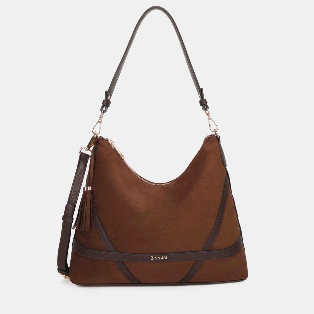 Bolso góndola Antelina cruzados Binnari Atlas 21231 castaña
