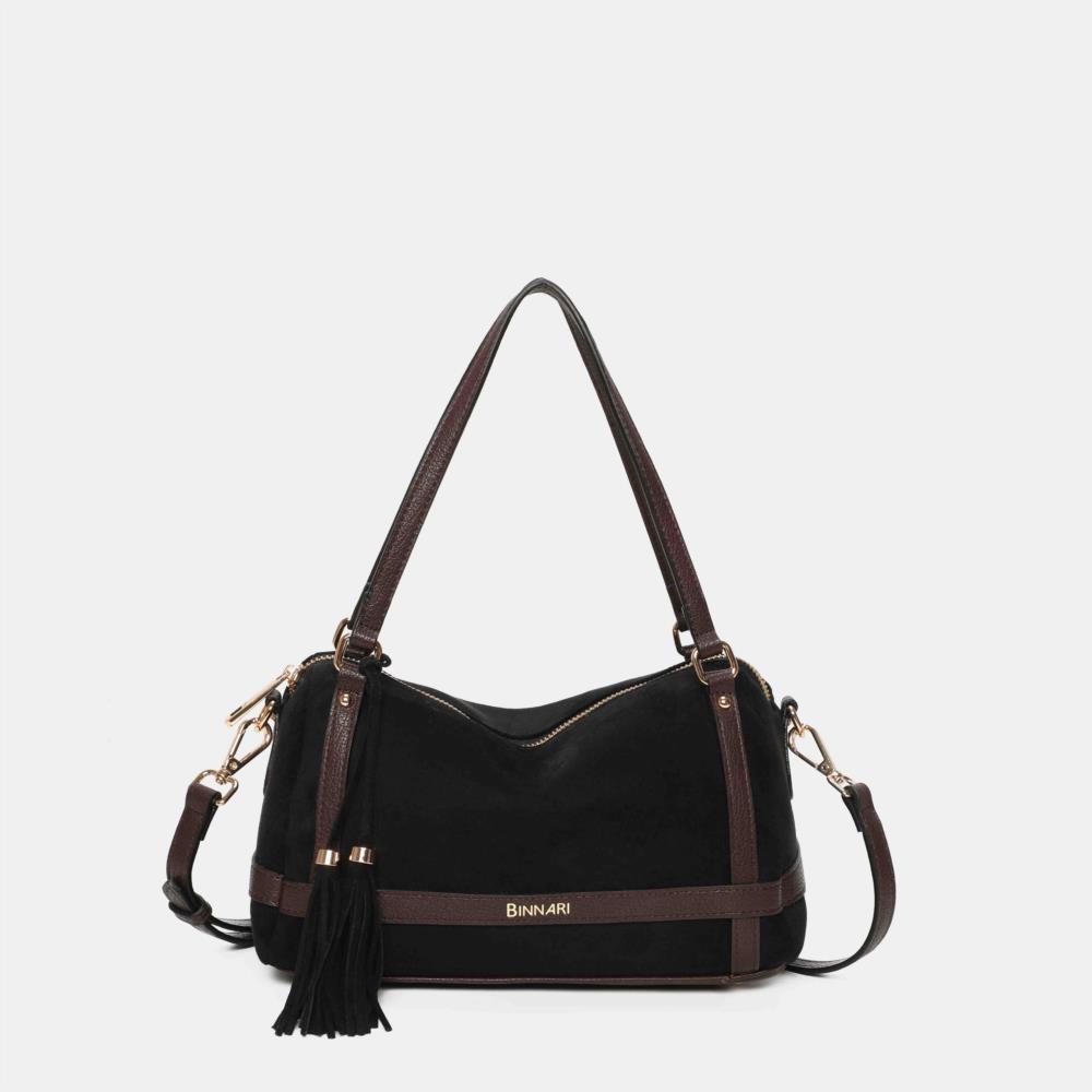Bolso mini maletín Antelina cruzados Binnari Atlas negro