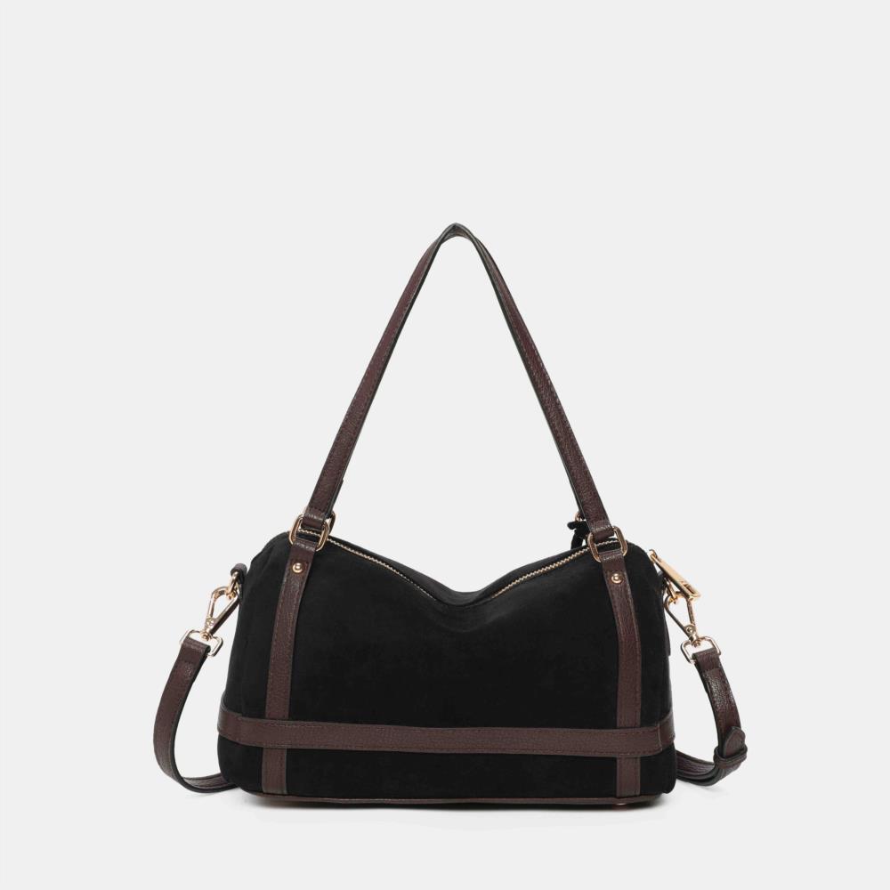 Bolso mini maletín Antelina cruzados Binnari Atlas negro trasera