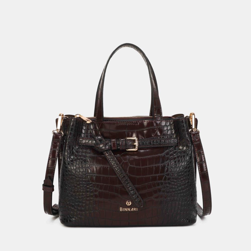 Bolso maletín coco Binnari Bali bordo