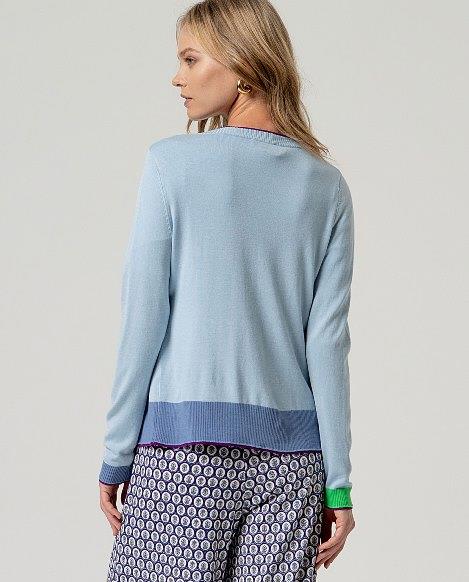 Espalda chaqueta Inko celeste