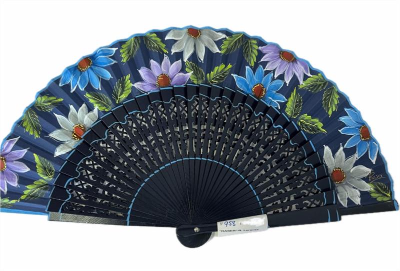 Abanico pais ancho flores grandes Raser