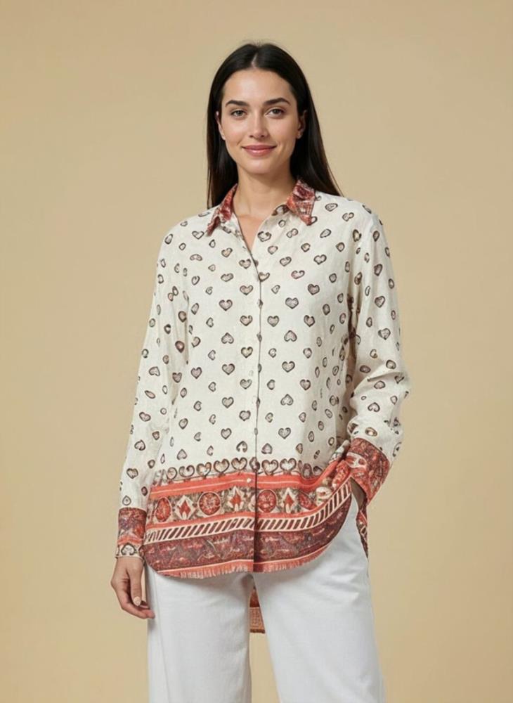 Camisola estampado block print Surkana Repa 