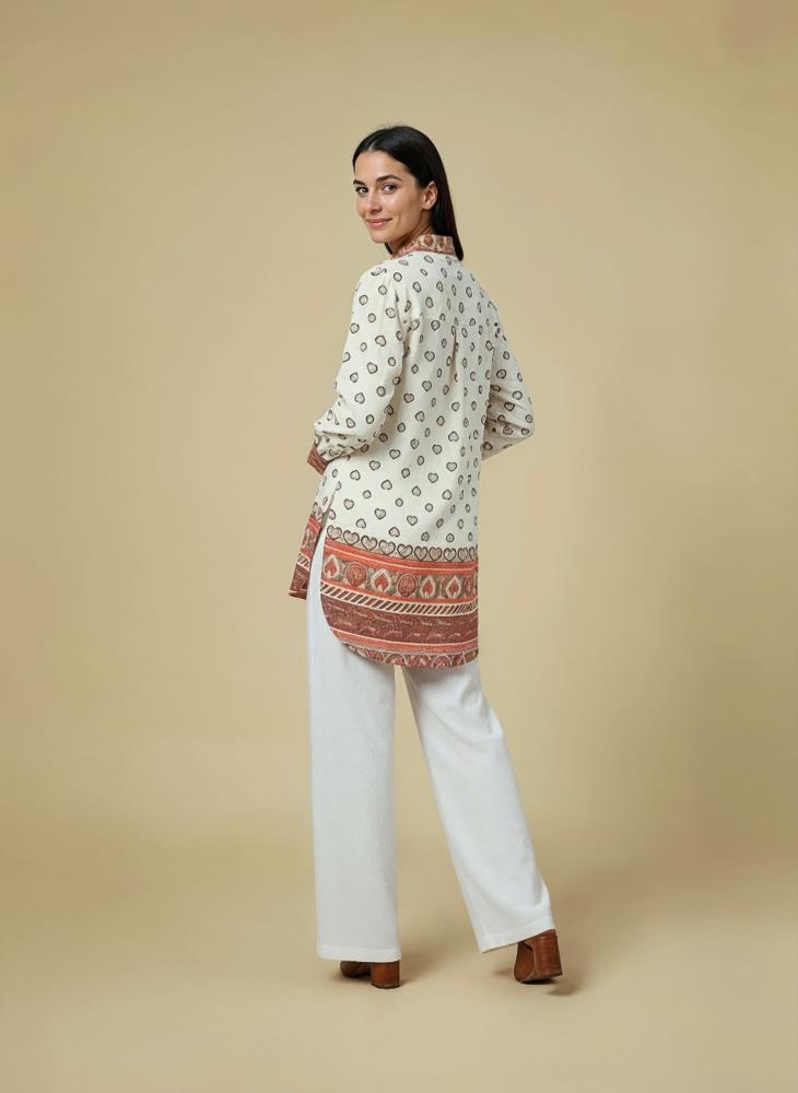Camisola estampado block print Surkana Repa  trasera