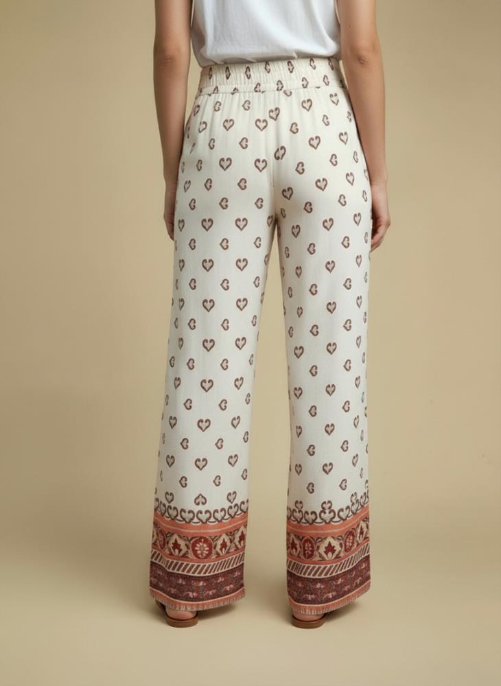 Pantalón estampado block print Surkana Repa trasera