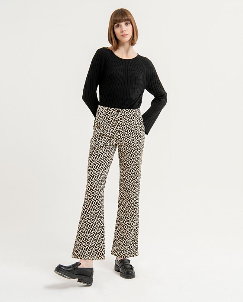Pantalón punto estampado geometrico Surkana Cofo 514