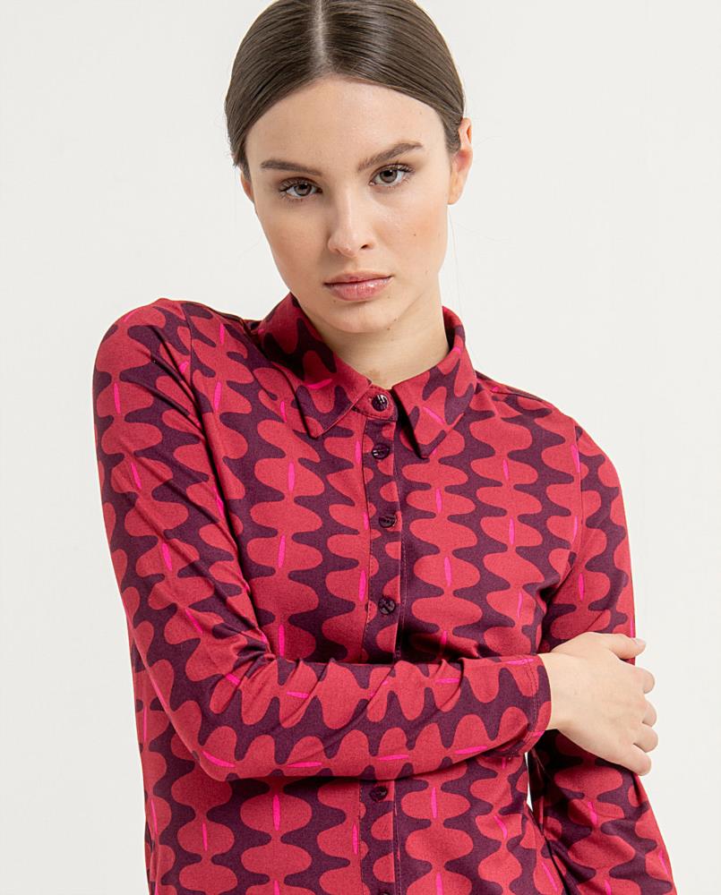 Camisa estampado psicodelico Surkana Anve 113 detalle