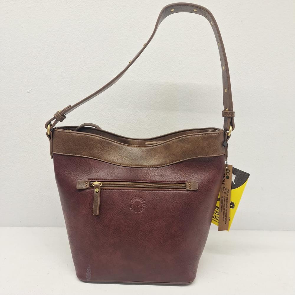 Bolso bandolera vertical tricolor Arsamar Lois trasera