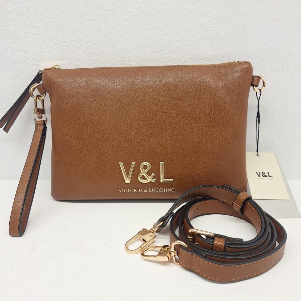 Bolso cartera lisa V&L cuero