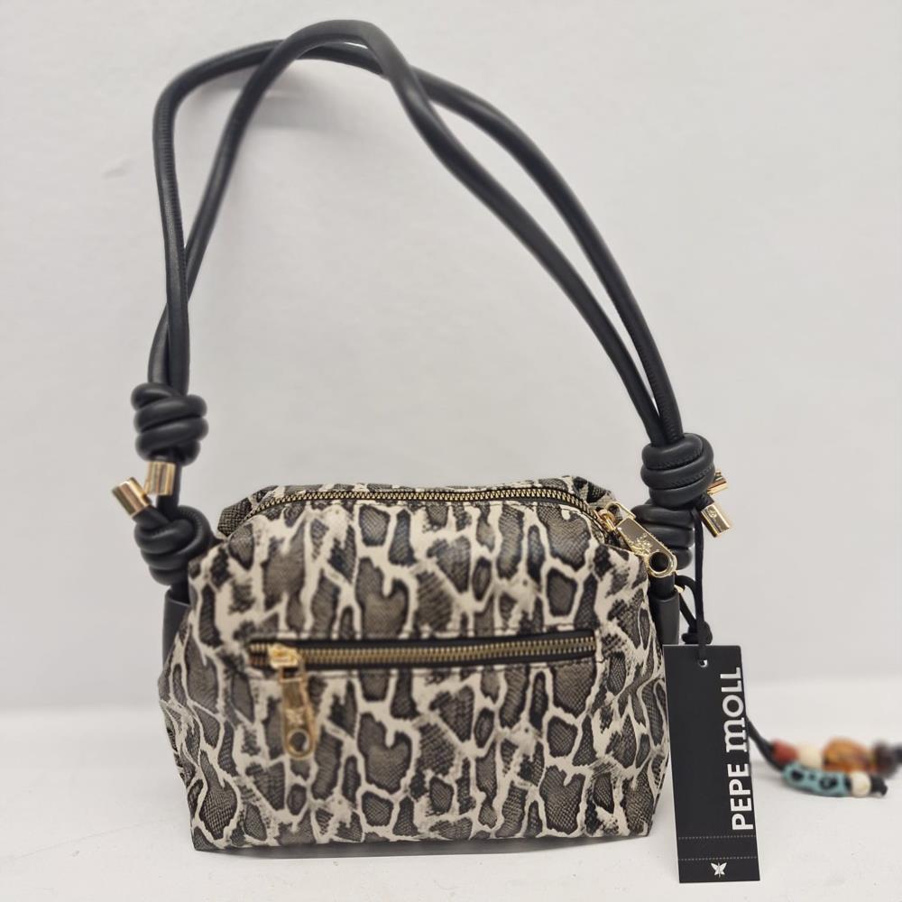 Bolso bandolera print serpiente PEPE MOLL trasera