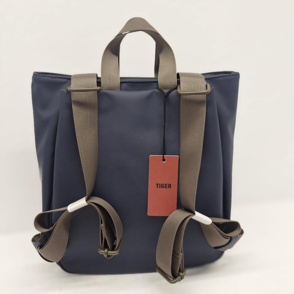 Bolso mochila engomada Tiger azul trasera