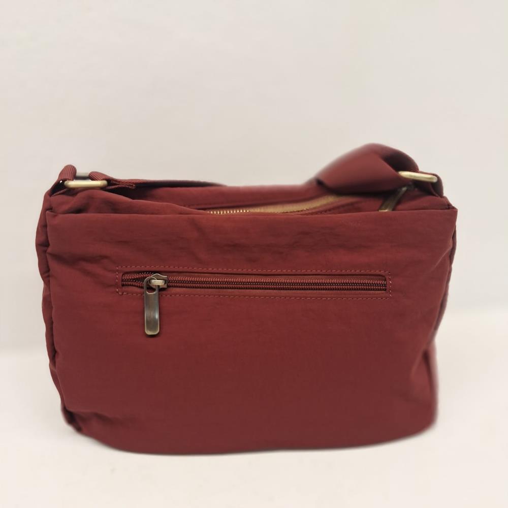 Bolso bandolera nylon 3 cremalleras Tiger trasera