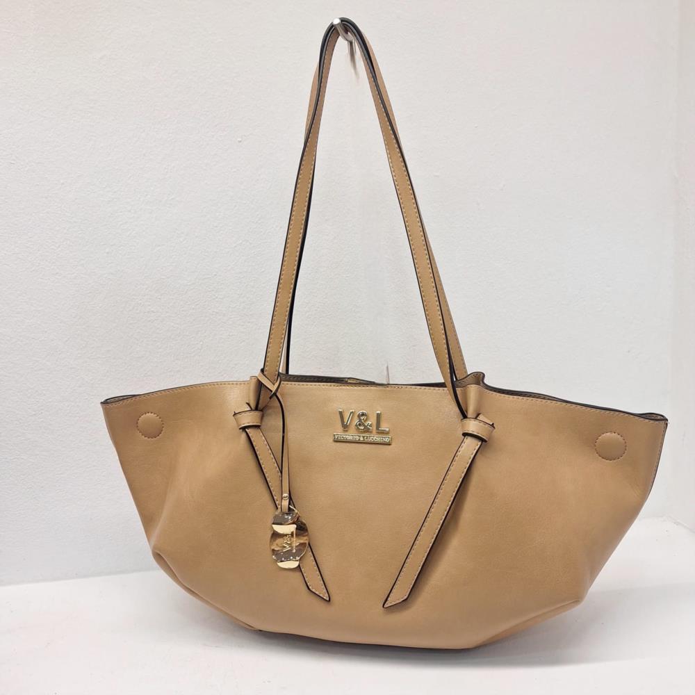 Bolso transformable con neceser V&L VL760 arena