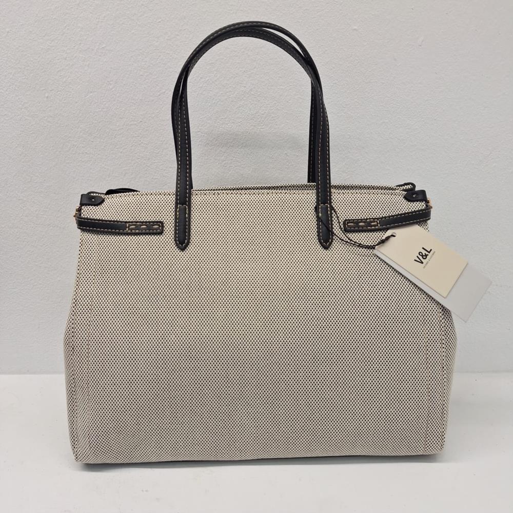 Bolso paquetero grande Birking lona V&L VL680 negro trasera