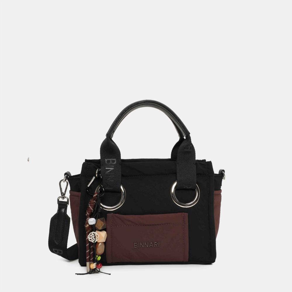 Bolso maletín mini nylon bicolor Binnari 