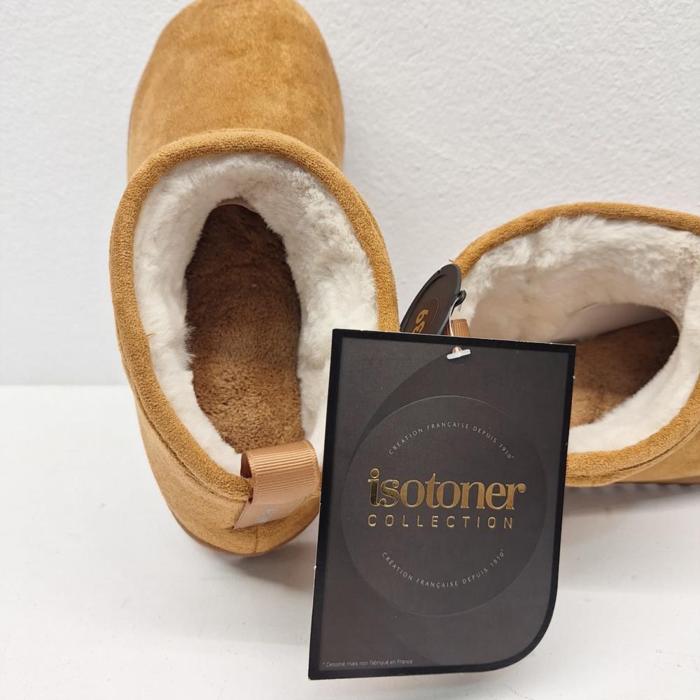 Botita zapatilla pelito ugg Isotoner interior