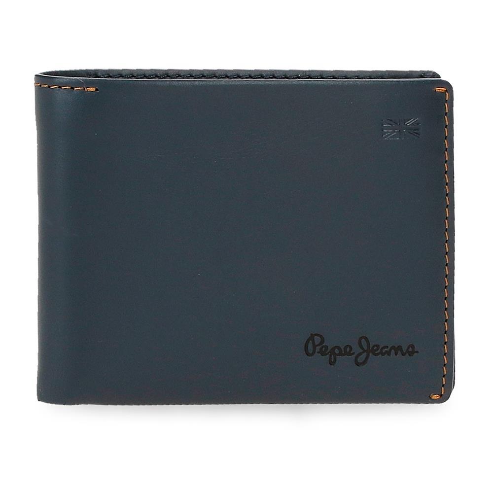 Billetero americano grande con 1 carnet puntadas "PEPE JEANS"