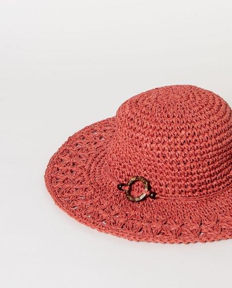 Pamela de rafia lisa Surkana ORA521 teja detalle