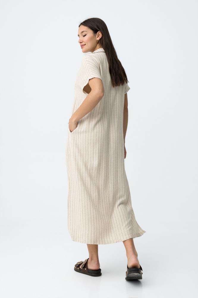 Vestido rayas verticales suelto Tiffosi Deniz  trasera