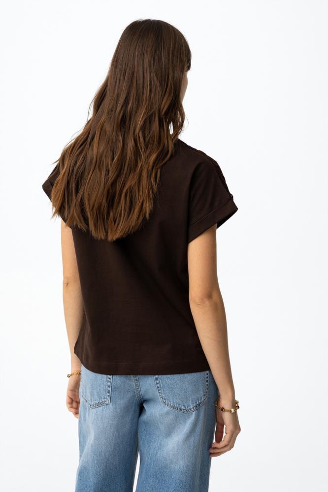 Camiseta Harmony Tiffosi Jermaine marrón trasera