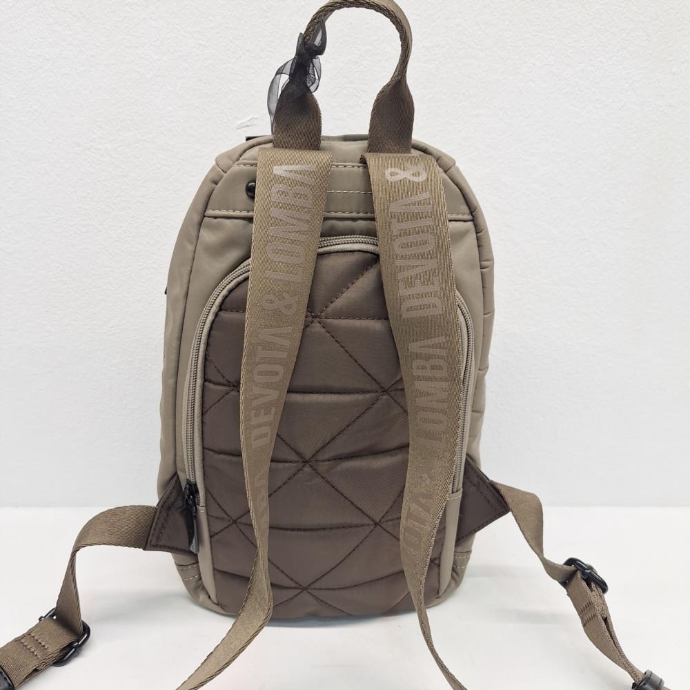 Bolso mochila nylon acolchado D&L trasera